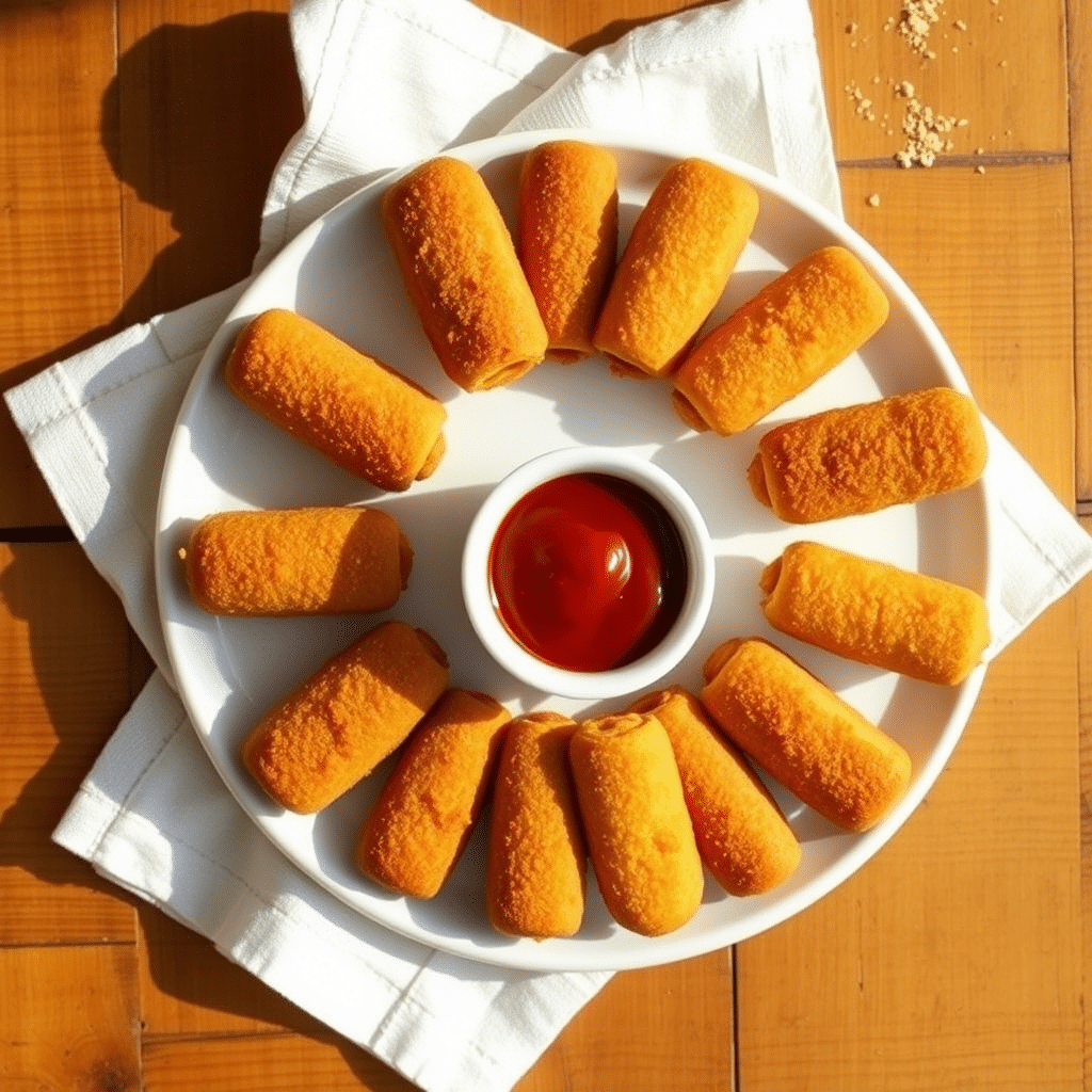 Crispy, golden air fryer mini corn dogs made at home! A quick, fun, and tasty snack perfect for parties or easy weeknight cravings.