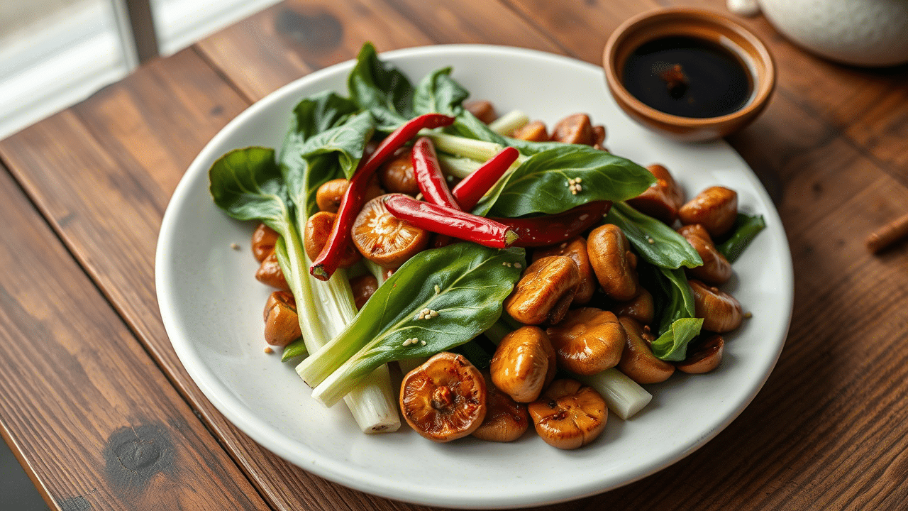Bok Choy & Mushroom Stir Fry Recipe